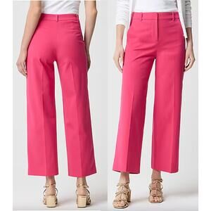 J.Crew Factory | NWT Remy wide-leg cropped pant in snapdragon pink | Sz T8